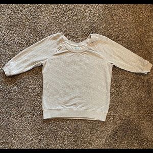 Grey Sweater with White Polka-dots